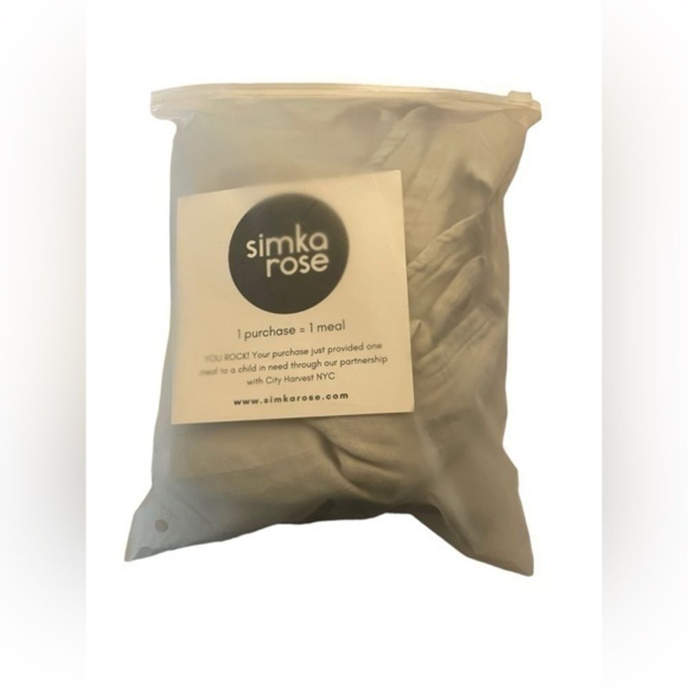 NEW SIMKA ROSE muslin swaddle grey